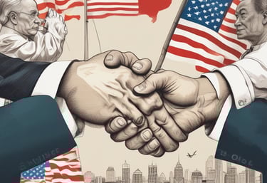 A friendly team member assisting a customer with clothing selections in a bright, modern workspace.