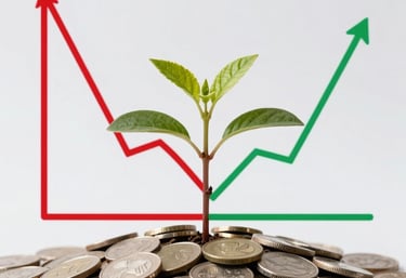 Hands typing on a smartphone showing a clean, simple calculator app interface.