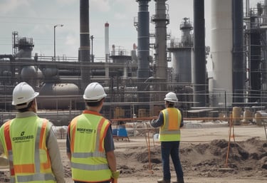 A modern office environment showcasing teamwork and collaboration.