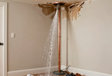 Technician using advanced equipment to rapidly extract water from a flooded living room.