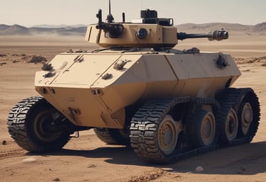 A sleek, matte black autonomous drone hovering silently against a dark, textured carbon fiber background.