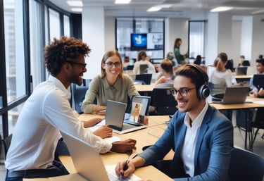 A technician assisting a client remotely with IT security tools visible on screen.