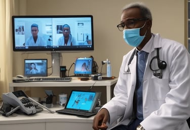 A professional portrait of Dr. Ali Hammad in a modern clinic setting.
