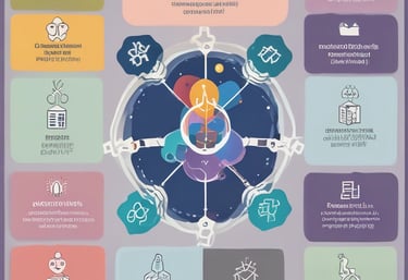 Illustration of AI neural network integrating with business strategy.