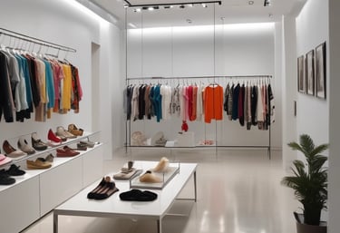 A serene yoga studio bathed in natural light with mats neatly arranged.