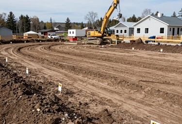 A freshly built affordable home in a quiet HRM neighborhood under a clear blue sky.