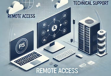 a laptop computer monitor and a laptop with remotes