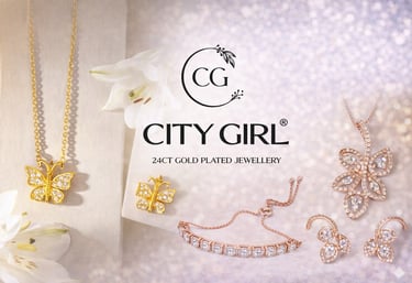 City Girl Jewellery Rhodium Plated Daily Wear