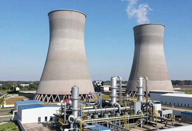 A modern energy control room with digital screens displaying electricity and gas flow data.