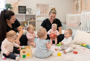 Infant Classroom in a daycare in Manvel TX