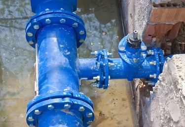 fire water line installation for industrial plant protection systems