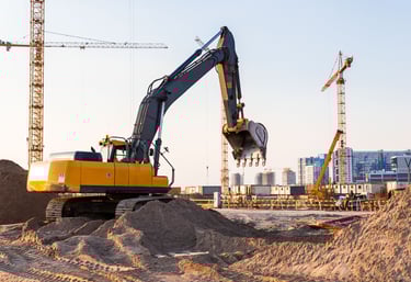 building pad preparation for commercial development construction