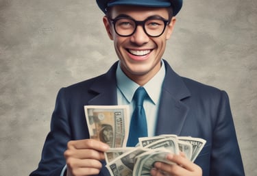 A smiling family receiving remittance support in a cozy home setting.