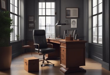 A friendly agent assisting a customer at home with rental agreement paperwork.