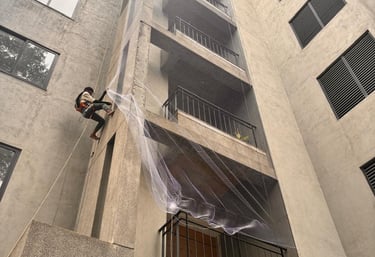 apartment duct area nets in mira road for pigeons in mumbai