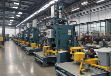 Window cleaner carefully washing large glass panes on a commercial building.