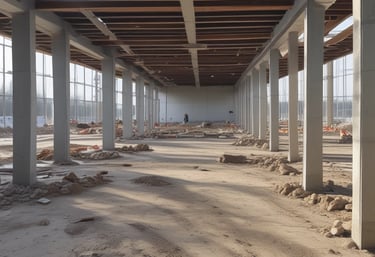 Professional cleaner wiping a modern office desk with a microfiber cloth.