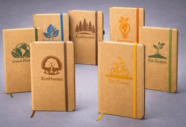 moleskine personalizado ecológico em papel kraft