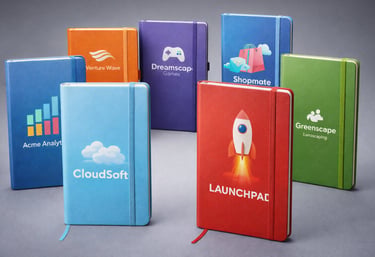 moleskines personalizados com impressão colorida
