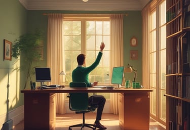 a man riding a skateboard down a street next to tall buildings