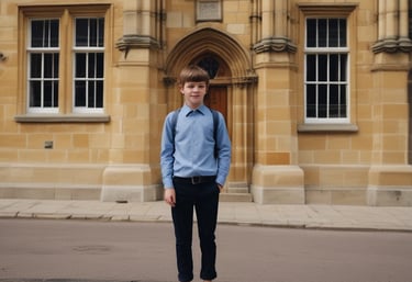 Students engaging in a lively classroom discussion at a British boarding school in Oxford.