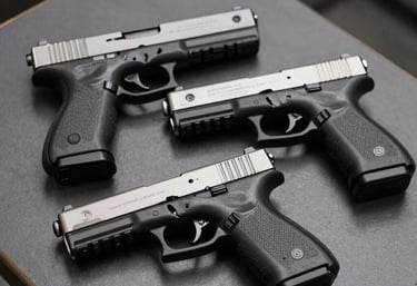Close-up of a holstered firearm under casual clothing, emphasizing discreet carry.