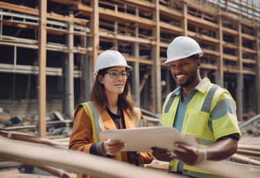 Image of a happy family receiving keys to their new home from a real estate agent.