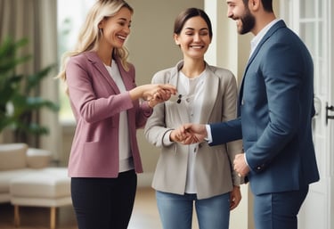 Photo of a modern residential building under construction with workers and cranes.