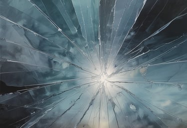 A dark, intense close-up of a person’s eyes reflecting inner struggle and determination.