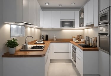 a man riding a skateboard down a street next to tall buildings