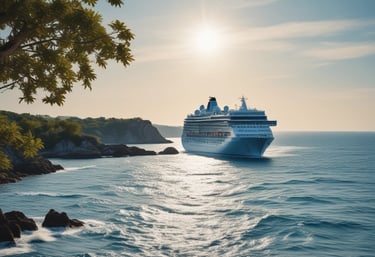 A vibrant African safari scene with elephants walking across the savannah at sunset.