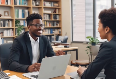 A neat workspace featuring bilingual dictionaries, a notebook, and a cup of coffee.