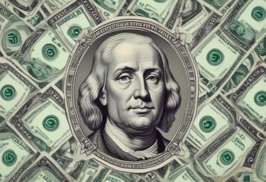 a man riding a skateboard down a street next to tall buildings