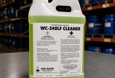 WC-340LF low-foam cleaner for floors, auto scrubbers, warehouses, manufacturing facilities, and comm