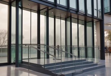 A skilled technician performing glass repair work.