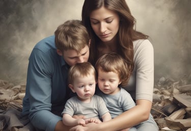 A modern office space with technology screens showing insurance data and a team collaborating.