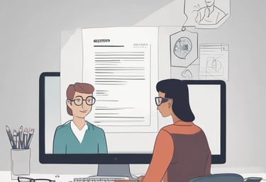 A real estate broker discussing property documents with a client in Navi Mumbai.