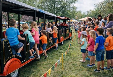 trackless train kids ride
