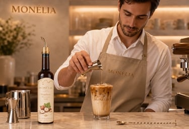 MONÉLIA applications for professional beverages desserts and HoReCa menus