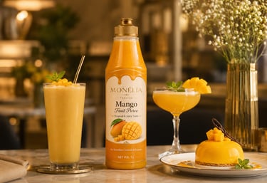MONÉLIA Fruit Purees for professional drinks desserts and HoReCa menus