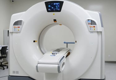 Doctor examines a young boy's chest with stethoscope.