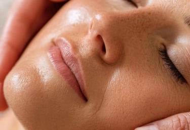 a woman getting a massage at a spa