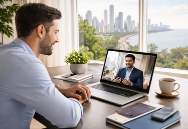 NRI property advisory consultation for Mumbai real estate via video call – Safari Landmark
