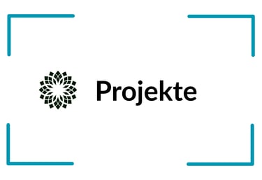 a logo for a project with a picture of a flower