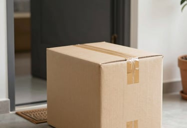 Front view of Pac N Mail storefront at 910 West Pierce Street, Carlsbad, New Mexico.