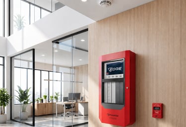 Fire Alarm Devices in an office.