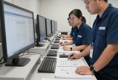 A detailed blueprint of a naval ship with logistics flowcharts overlayed.