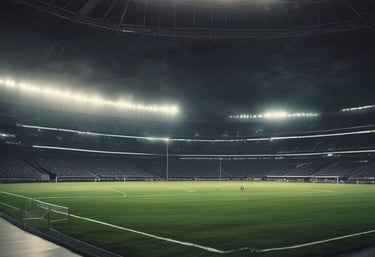 Close-up of a football-themed workspace with a laptop, headphones, and a football jersey on the desk.