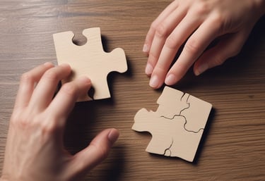 A focused team member discussing influencer-brand fit over a laptop in a modern office.