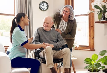 caregiver meeting family